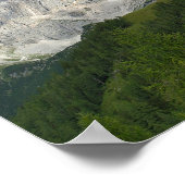Österreichische Alpen im Sommer-Poster Poster (Ecke)