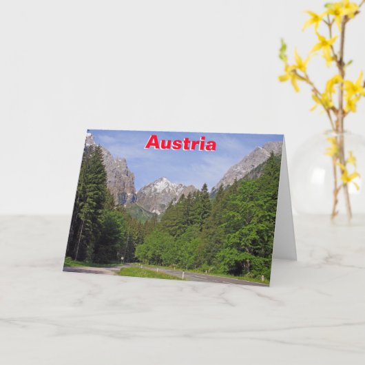 Österreichische Alpen Karte (Gelbe Blume)