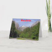 Österreichische Alpen Karte (Vorderseite)