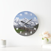 Österreichische Alpen-Wanduhr Große Wanduhr (Zuhause)
