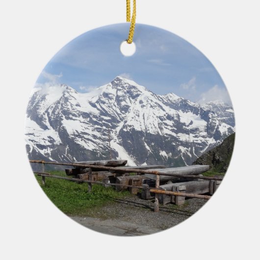Österreichische Alpengewohnheitsverzierungen Keramik Ornament (Vorne)