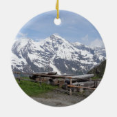 Österreichische Alpengewohnheitsverzierungen Keramik Ornament (Hinten)