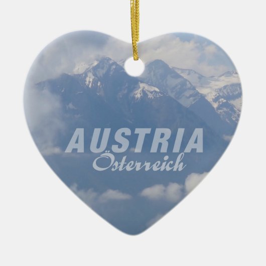 Österreichische Alpenverzierung Keramikornament (Vorne)