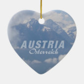 Österreichische Alpenverzierung Keramikornament (Hinten)