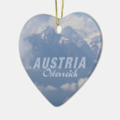 Österreichische Alpenverzierung Keramikornament (Links)