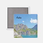 Österreichische Berge in Vorarlberg Magnet (Vorderseite/Rückseite)