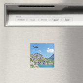 Österreichische Berge in Vorarlberg Magnet (In Situ (Geschirrspüler))