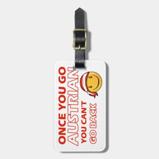 Österreichische Entwürfe Gepäckanhänger (Vorderseite vertikal)