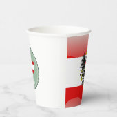 Österreichische Fahne-Wappenpapiertassen Pappbecher (Rechts)