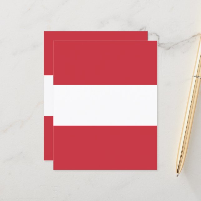 Österreichische Flagge (Vorderseite/Rückseite Beispiel)