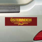 Österreichische Flagge 2 Autoaufkleber (Auf Auto)