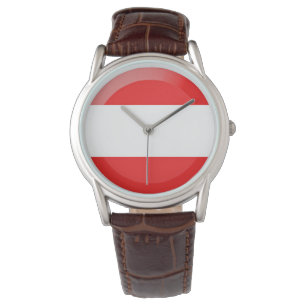 Österreichische Flagge Armbanduhr