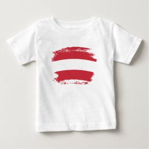 Österreichische Flagge Baby T-shirt