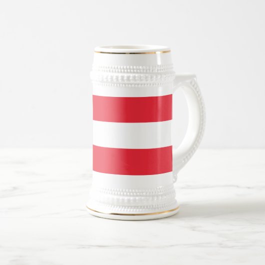 Österreichische Flagge Bierglas (VorderseiteRechts)