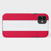 Österreichische Flagge Case-Mate iPhone Hülle (Rückseite (Horizontal))