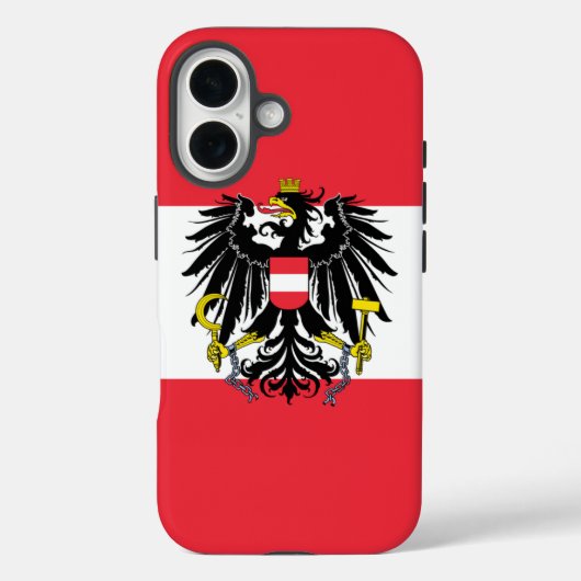 Österreichische Flagge Case-Mate iPhone Hülle (Rückseite)