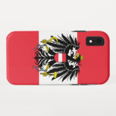 Österreichische Flagge Case-Mate iPhone Hülle (Rückseite (Horizontal))