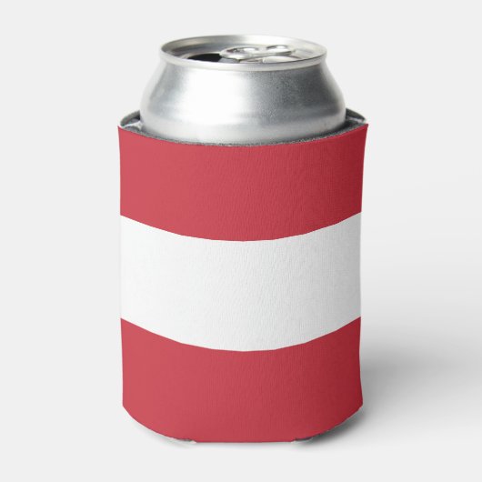 Österreichische Flagge Dosenkühler (Kanne Vorderseite)