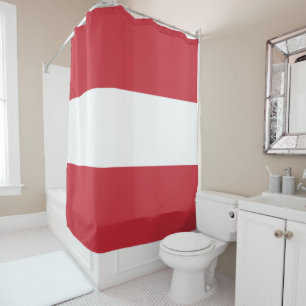 Österreichische Flagge Duschvorhang