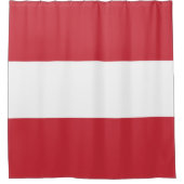Österreichische Flagge Duschvorhang (Vorderseite)
