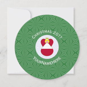 Österreichische Flagge Engel Weihnachten Personali Einladung