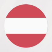 Österreichische Flagge Etiketten (Design 2)