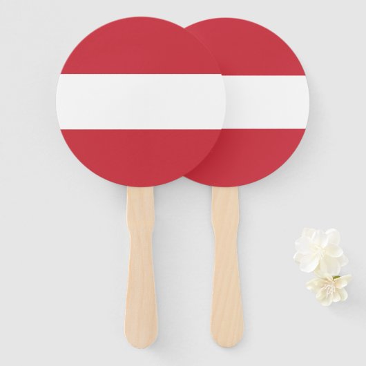 Österreichische Flagge Fächer (Vorne und Hinten)