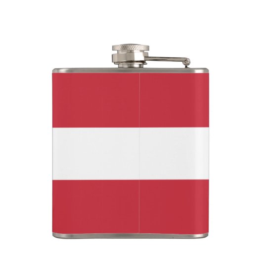 Österreichische Flagge Flachmann (Rückseite)