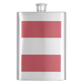 Österreichische Flagge Flachmann (Vorderseite)