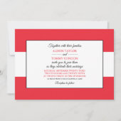 Österreichische Flagge, Flagge Österreichs Hochzei Einladung (Vorderseite)