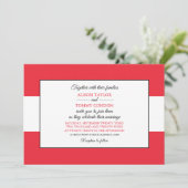 Österreichische Flagge, Flagge Österreichs Hochzei Einladung (Stehend Vorderseite)