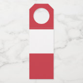 Österreichische Flagge Flaschenanhänger (Vorderseite)