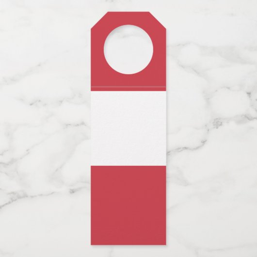 Österreichische Flagge Flaschenanhänger (Rückseite)