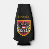 Österreichische Flagge Flaschenkühler (Vorderseite)