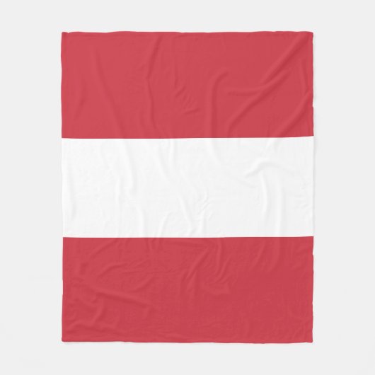Österreichische Flagge Fleecedecke (Vorderseite)