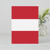 Österreichische Flagge Folieneinladung (Stehend vorne)