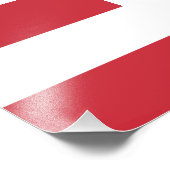 Österreichische Flagge Fotodruck (Ecke)