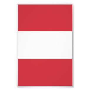 Österreichische Flagge Fotodruck