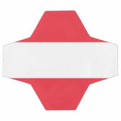 Österreichische Flagge Fußball (Flach)