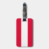 Österreichische Flagge Gepäckanhänger (Rückseite vertikal)