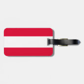 Österreichische Flagge Gepäckanhänger (Rückseite horizontal)