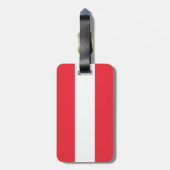 Österreichische Flagge Gepäckanhänger (Rückseite vertikal)
