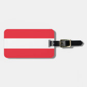 Österreichische Flagge Gepäckanhänger (Vorderseite horizontal)