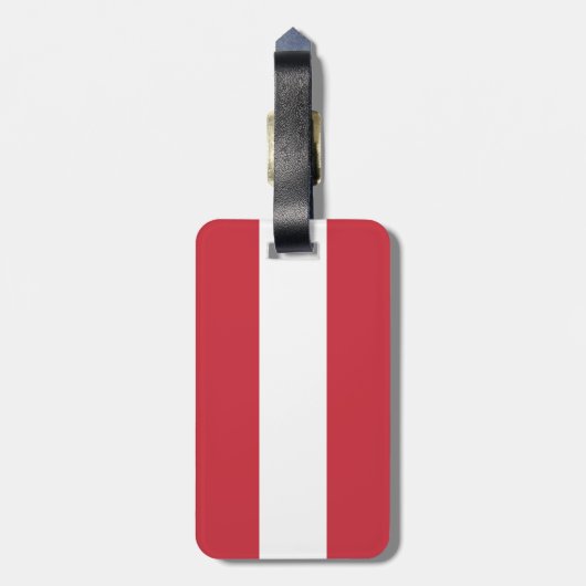 Österreichische Flagge Gepäckanhänger (Rückseite vertikal)