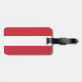 Österreichische Flagge Gepäckanhänger (Rückseite horizontal)