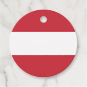 Österreichische Flagge Geschenkanhänger (Vorderseite)