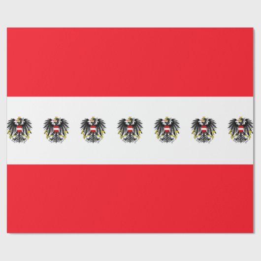 Österreichische Flagge Geschenkpapier (Flach)