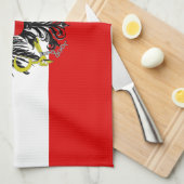 Österreichische Flagge Geschirrtuch (Viertel Falte)