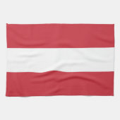Österreichische Flagge Geschirrtuch (Horizontal)
