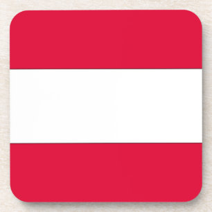 Österreichische Flagge Getränkeuntersetzer